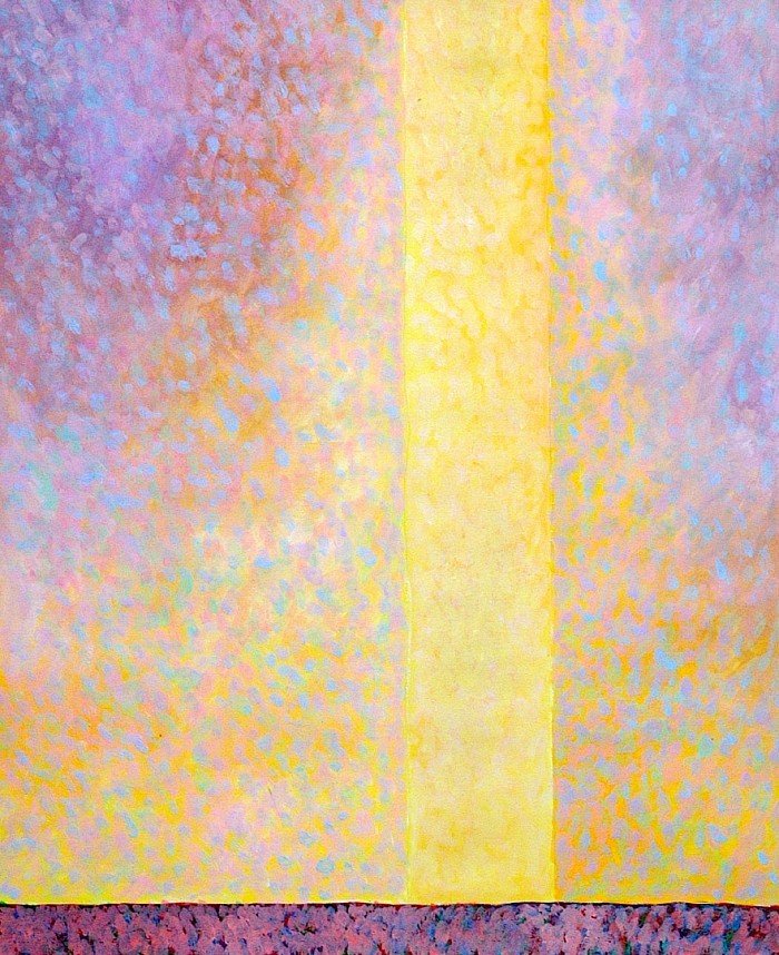 719 – Rayon jaune – Acrylique sur papier – 54 x 44 cm